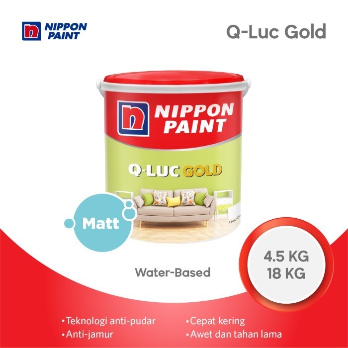 NIPPON Q-LUC GOLD (TINTING) -18KG- CAT DINDING INTERIOR NIPPON PAINT