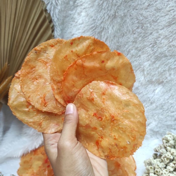 

SPECIAL EMPING MELINJO PEDAS MANIS JUMBO LEBAR MENTAH 500GR ASLI A9
