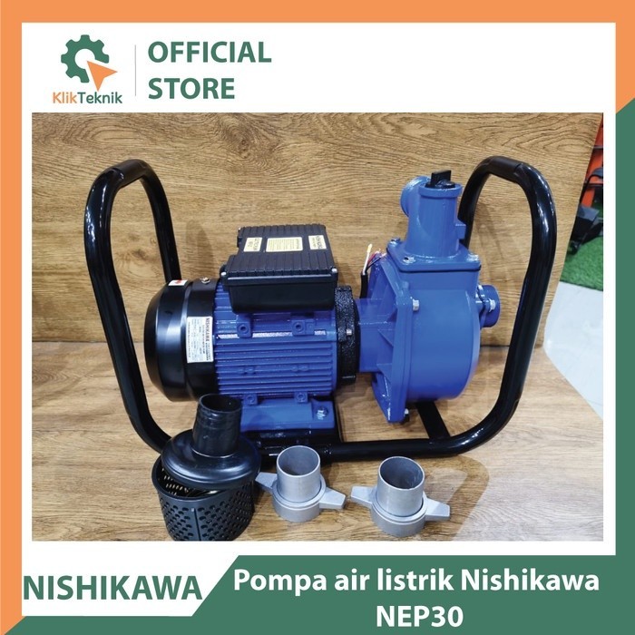 Pompa Air Alkon 3 Inch Listrik Nishikawa NEP-30 Electric Water Pump