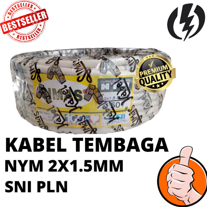 Kabel 2X1,5Mm Nym Simas Kualitas Eterna