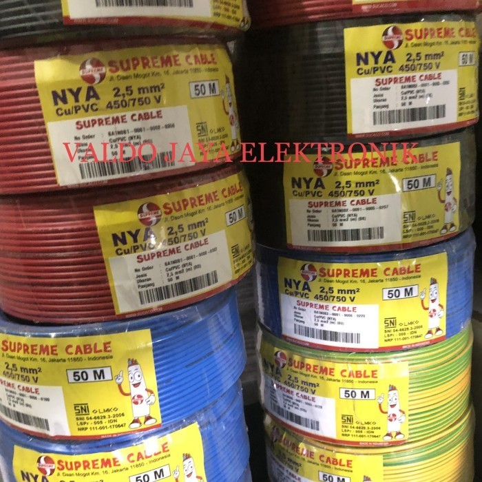 Supreme Kabel Listrik Nya 1X2,5 Kabel Tunggal Suprime 1 X 2.5