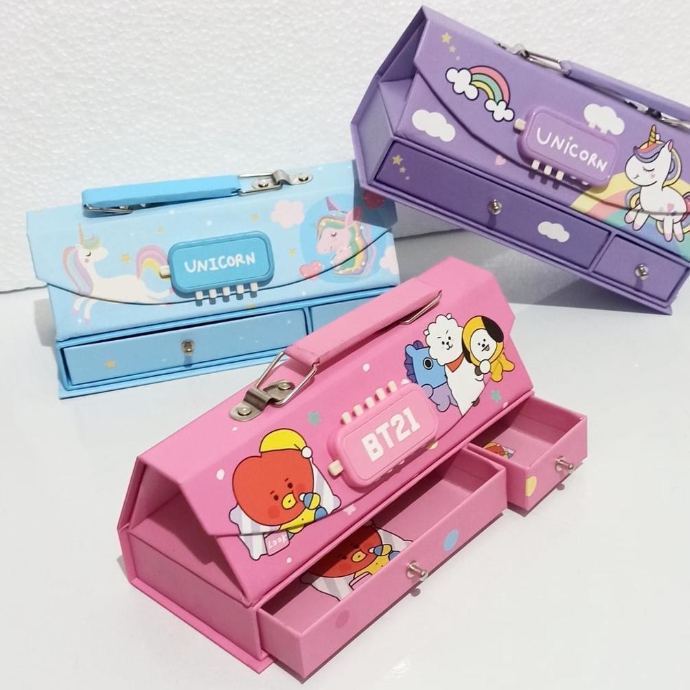 

SALE BOS Kotak Pensil Karton+Kode Kunci/Tempat Pensil/Pencil Case Code/Pin My56