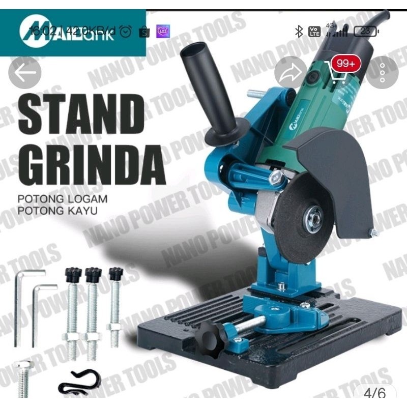 Original Dudukan Gerinda Mailtank Sh-60/ Belter Stand Gerinda 4In Mailtank