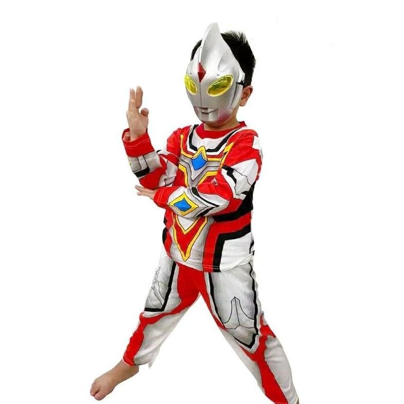 df-7 GRATIS TOPENG/BISA COD/Kostum baju anak superhero avenger hulk/spiderman/ captain america / iro