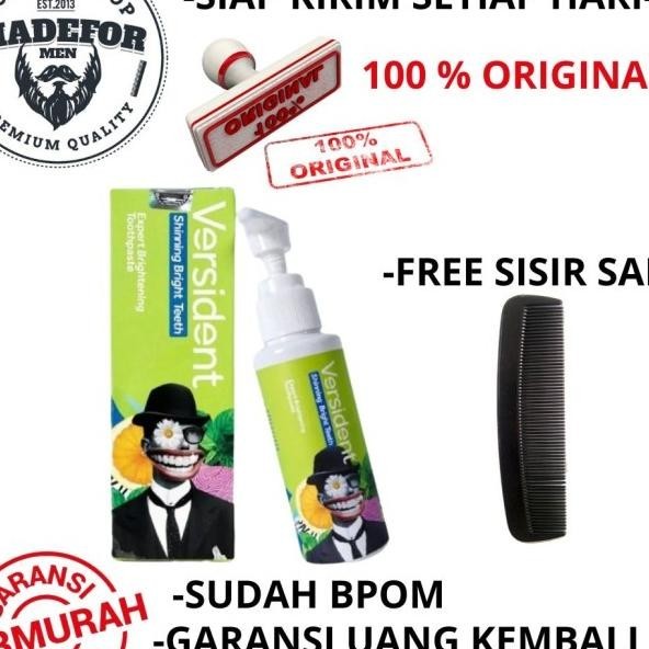 Pasta Gigi Versident Shining Bright Teeth Pemutih Gigi