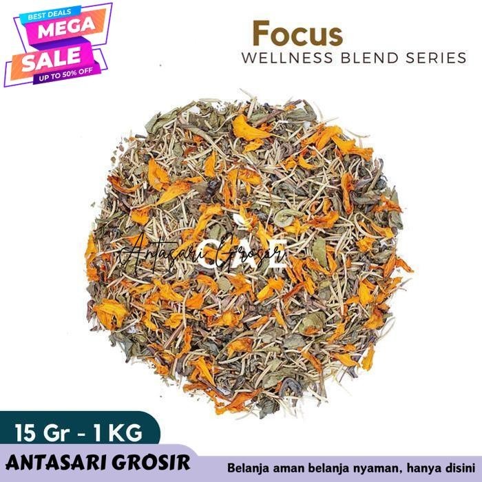 

FOCUS | HERBAL TEA BLEND GREEN TEA GINGKO BILOBA ROSEMARY 15 GR - 1 KG KUALITAS PRODUK TERBAIK!!!