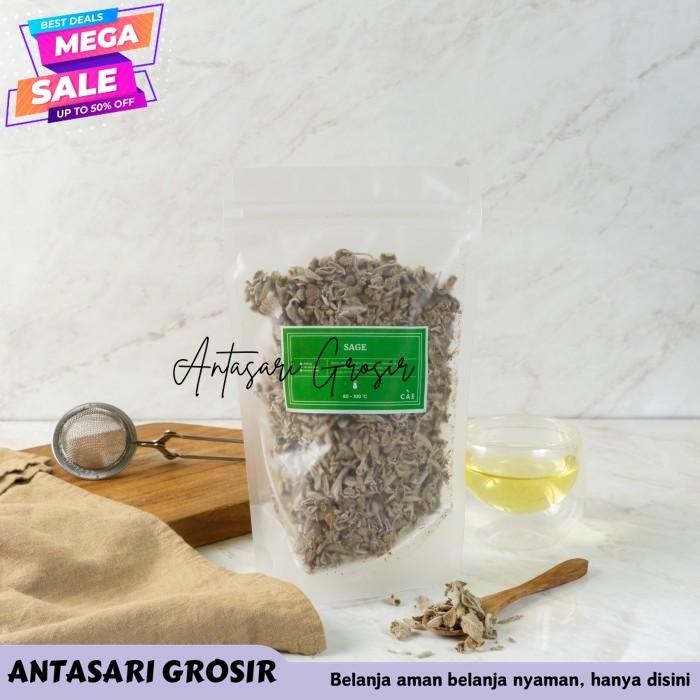 

DRIED SAGE LEAF DAUN SAGE KERING LEAVES ORGANIK TEH TEA 25 GR - 100 GR TERBAIK!!