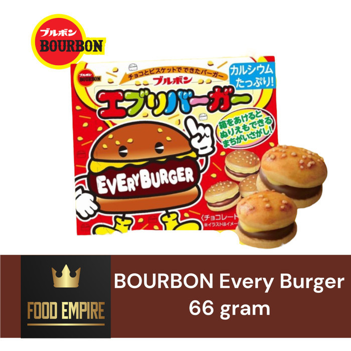 

OBRAL BOURBON Every Burger 66 gram Biscuit Everyburger Import Jepang