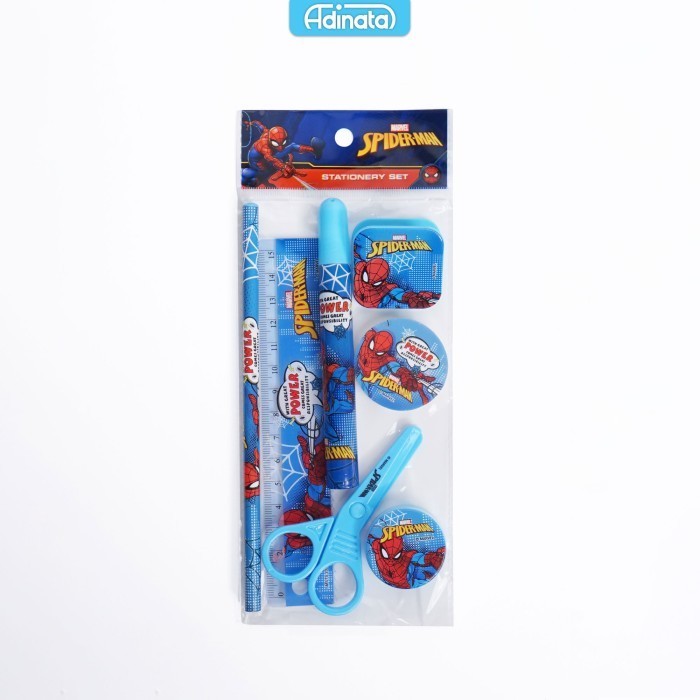 

Spiderman stationery set 7 pcs 2323-2732/Paket Alat Tulis/ Adinata