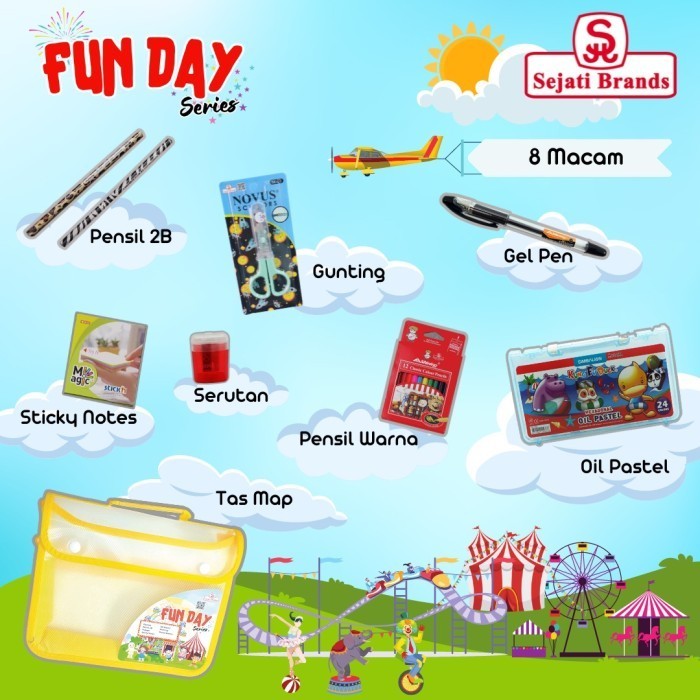 

Paket TAB ( Tahun Ajaran Baru ) Lengkap Alat Tulis Sekolah Fun Day