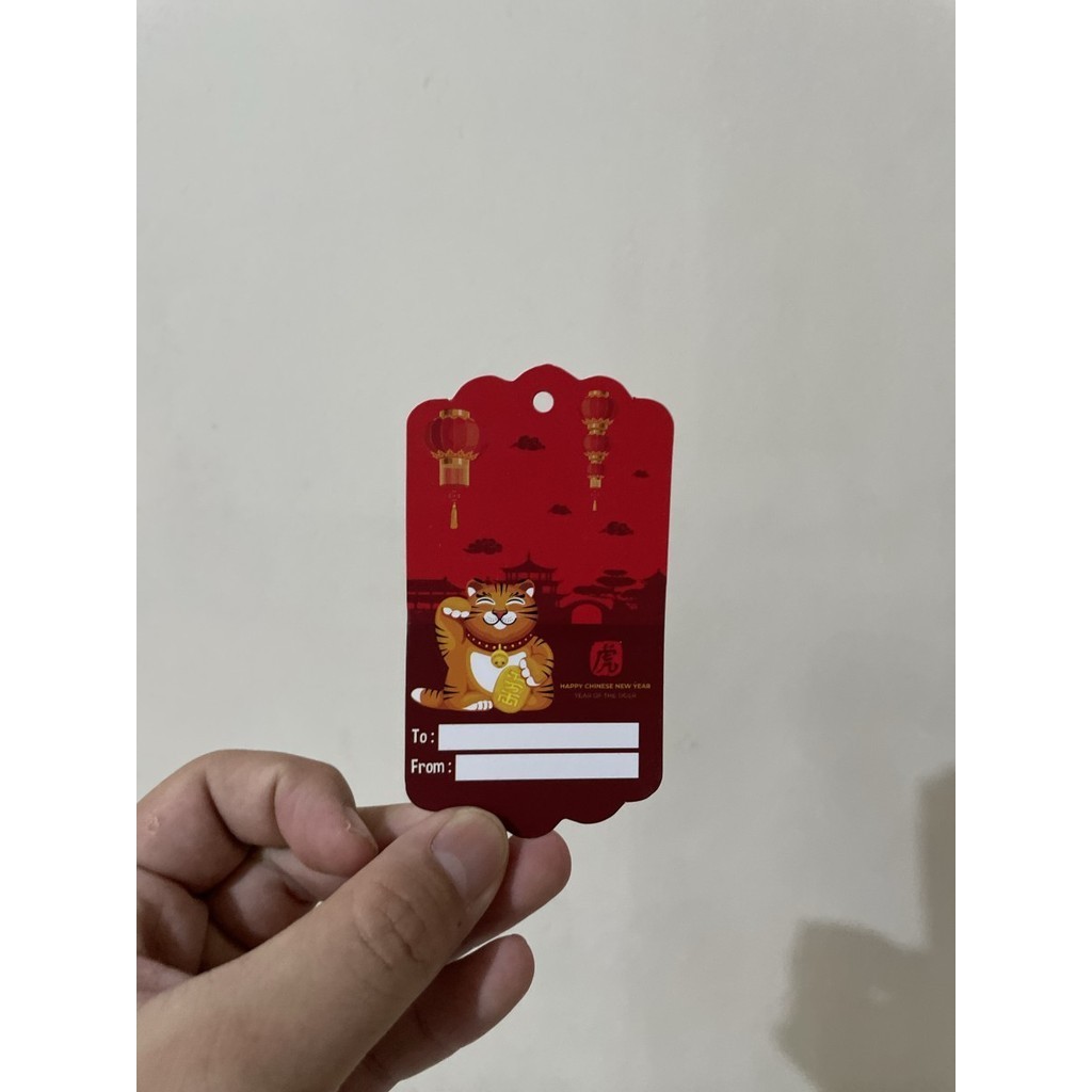 

Tag card Imlek chinese new year - Lucky cat small