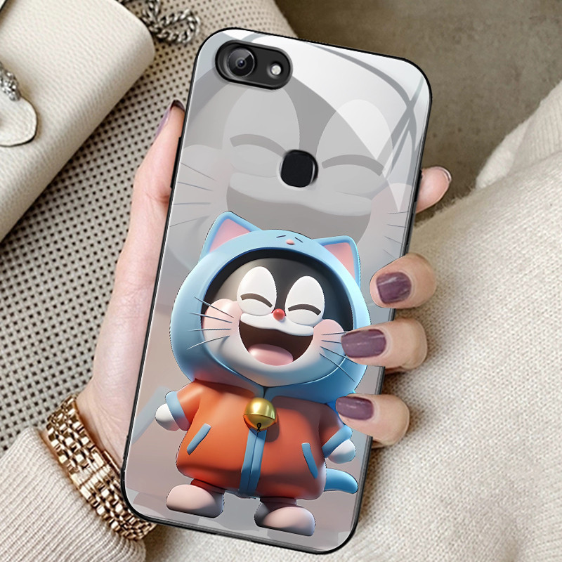 Casing Hp Untuk VIVO Y83 Y81 Y81i Y81s Case Casing kacamata HP Doraemon Kesing trendi baru Softcase 