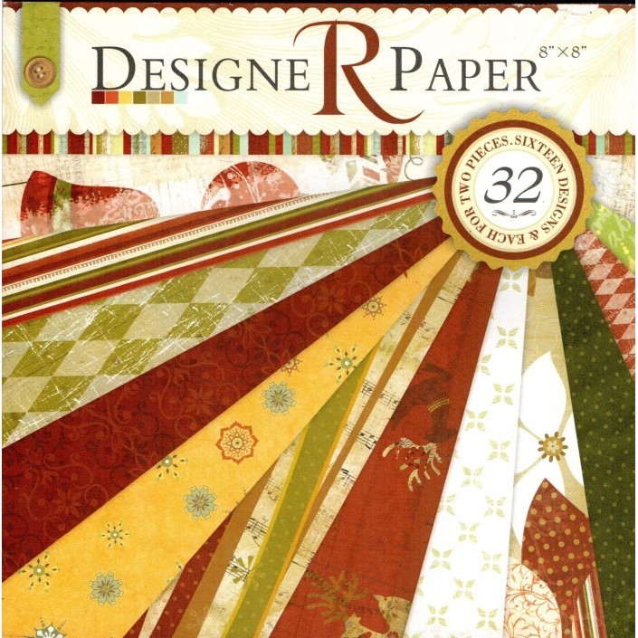 

Ready 8" 32 Lembar Diy Designer Paper Scrapbook Kertas Scrap Explosion Box A