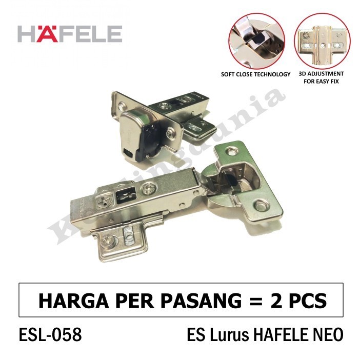 ENGSEL SENDOK HAFELE NEO 21 LURUS SOFTCLOSE CLIPON SLOWMOTION HIDROLIK
