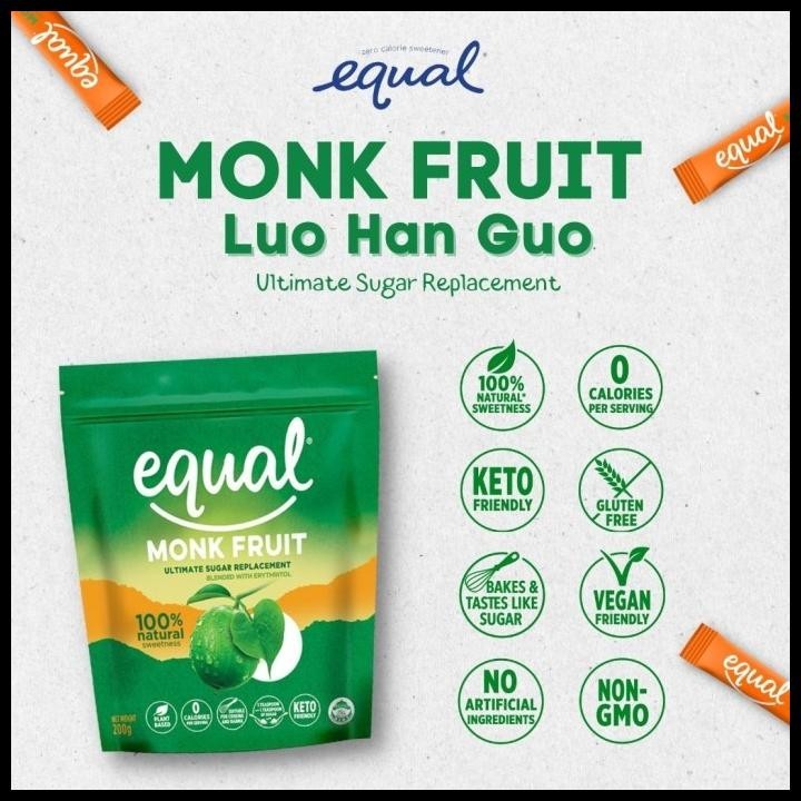 

Equal Monk Fruit Pemanis Nol Kalori