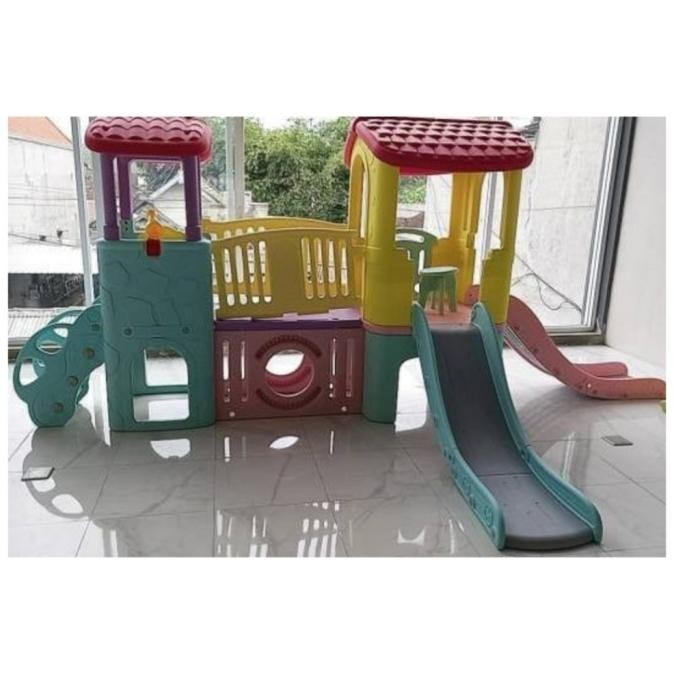 Mainan Rumah Rumahan Anak Besar Mewah Murah Lengkap Perosotan SNI HFS