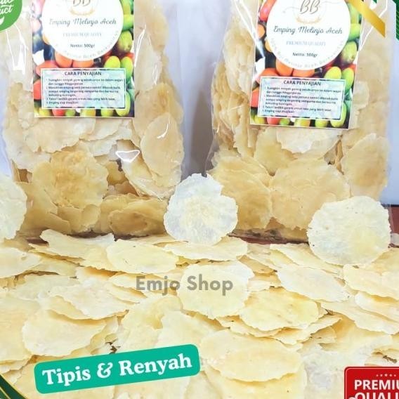 

Emping Melinjo Aceh Bebe Sna Kualitas Tipis 500 Gram