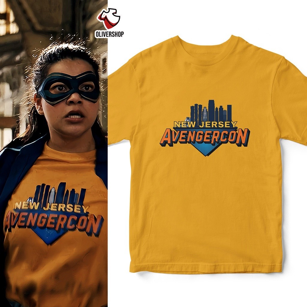 Baju Kaos MS MARVEL new jersey avengercon kamala khan - PREMIUM combed 24s baju kaos t shirt superhe