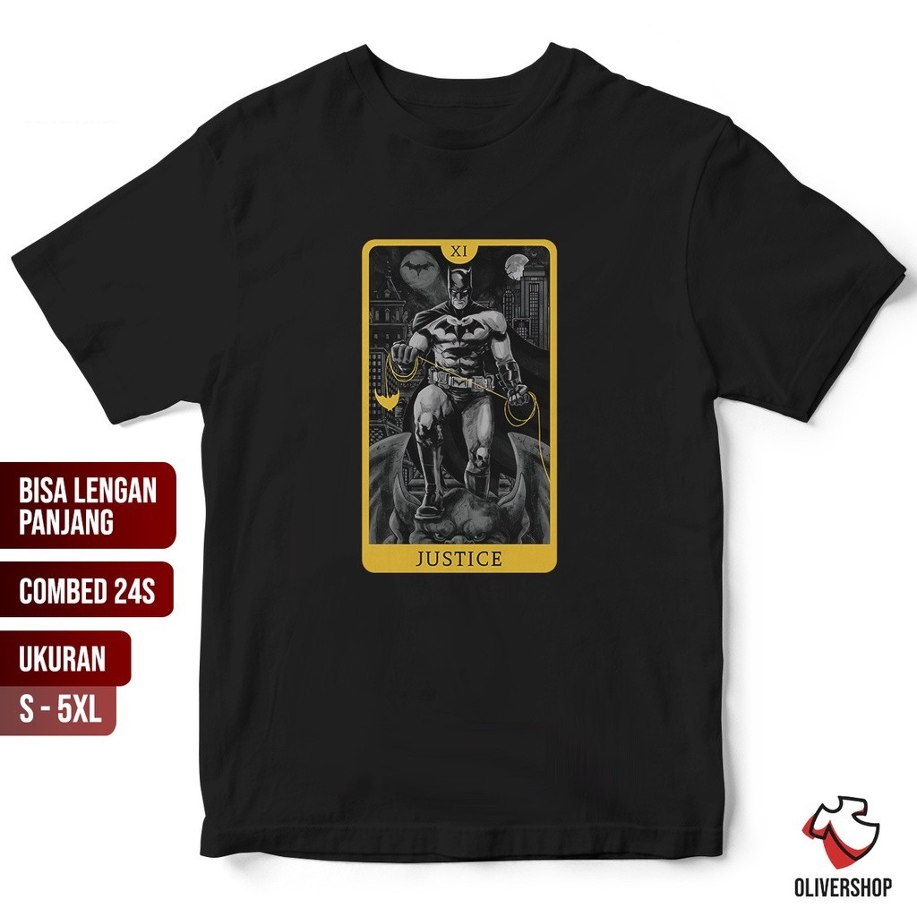 Kaos BATMAN JUSTICE BRUCE WAYNE - DC - baju kaos tshirt superhero film series terbaru dewasa anak ju