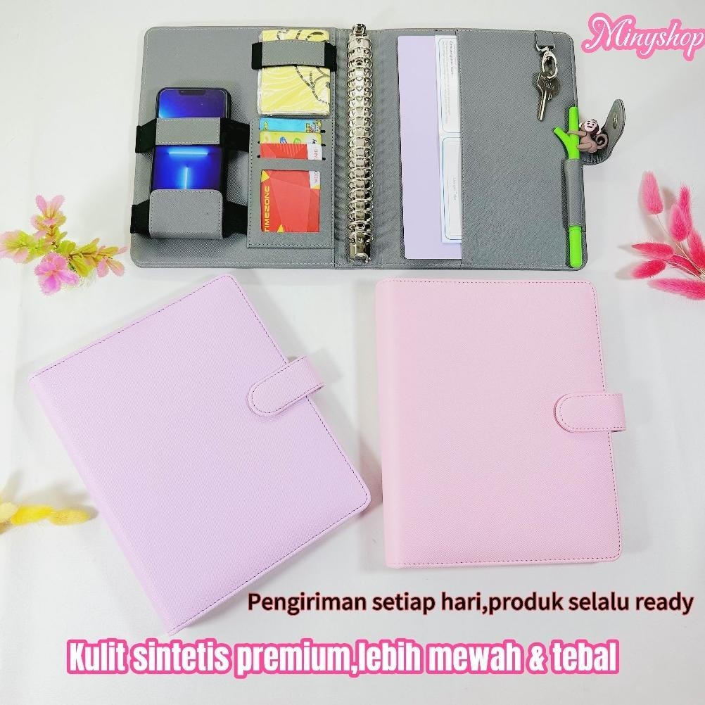 

dw-45 Binder Antimainstream A5 20 Ring Ada 12 Warna Multifungsi Binder Polos Agenda Kuliah Buku Kantor Bahan Kulit Original