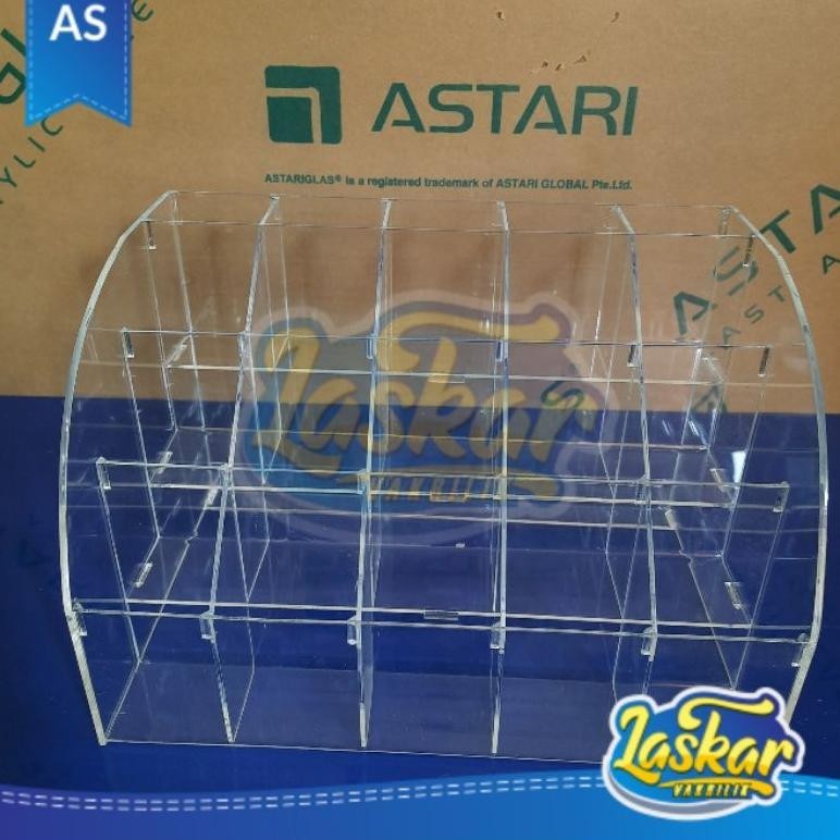 

LNB-1217 display tempat pensil acrylic/rak pulpen 4tingkat/stationery acrylic Premium