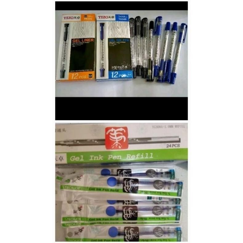 

gd-90 [1 Lusin/ 12 Pcs] Gel Pen Tizo TG 340 1.0mm Pulpen Tizo TG 340 Pulpen Gel Tizo Gel Ink Pen Tizo TG-340 Termurah