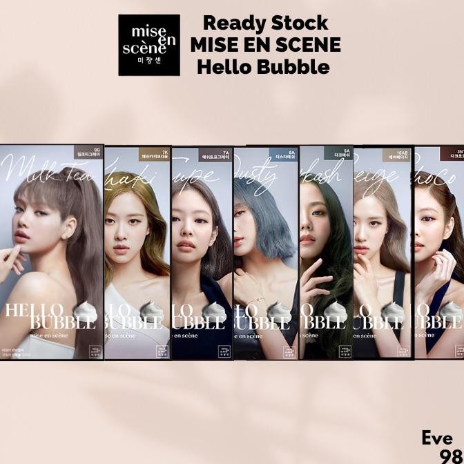 Hello Bubble - MISE EN SCENE Hair Color Korea Cat Rambut Foam Hair
