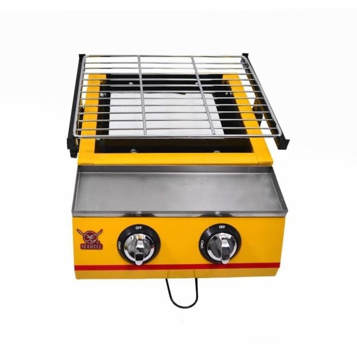 Roaster panggangan Seagull / Kompor BBQ / Roaster 2 tungku SG-K111 Kualitas Terbaik