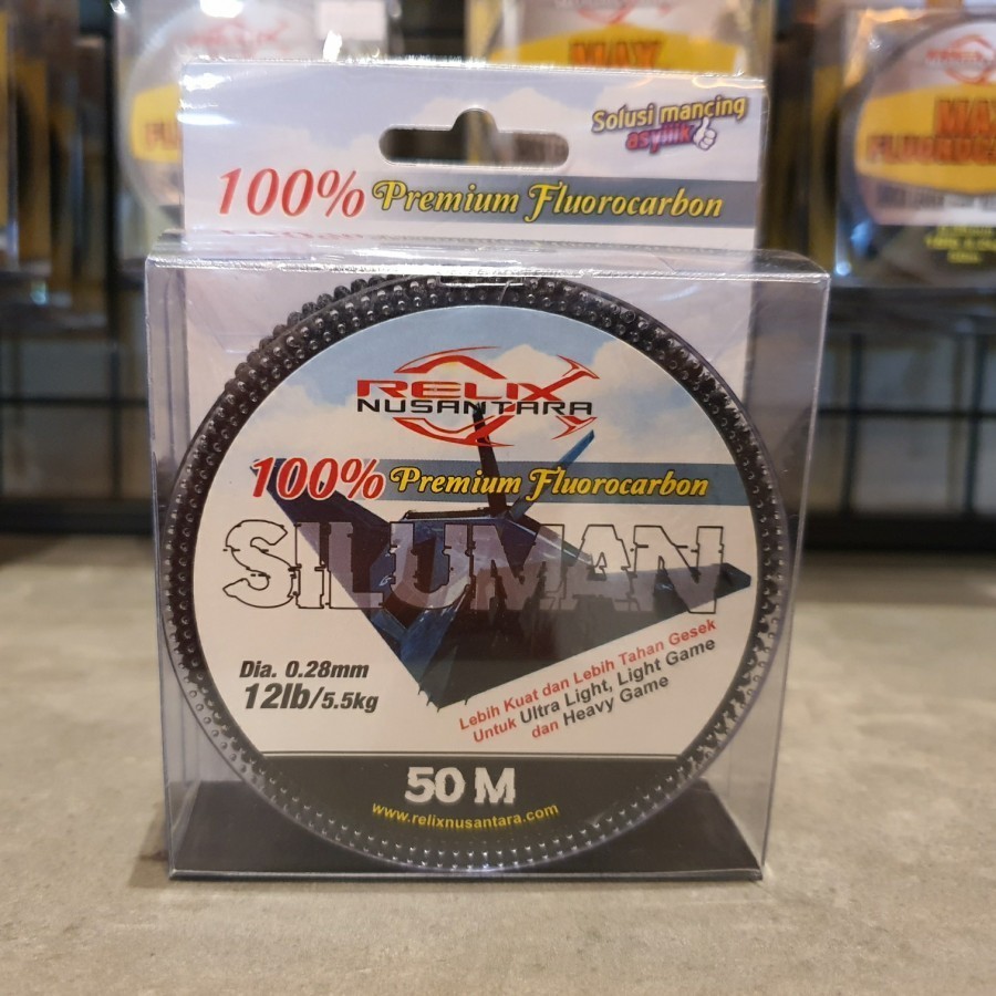 Senar Leader Relix Nusantara SILUMAN Leader 100% Premium Flourocarbon LEADER SILUMAN