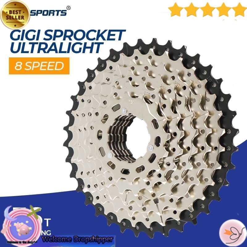 VG Sports Gigi Sprocket Sepeda Round Ultralight 8 Speed 11-36T - VG72 WD5