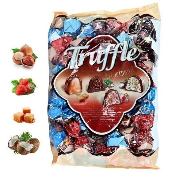 

Coklat Turki Arab Elvan Truffle MIX 1 Kg Oleh oleh Haji Umroh 1000GR MRS01
