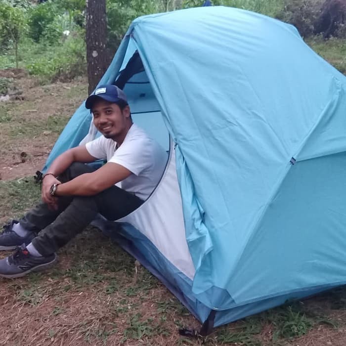 {DianShop} Tenda Big Adventure Tambora 2 Orang Camping Outdoor Hiking tent Ori - Biru Limited