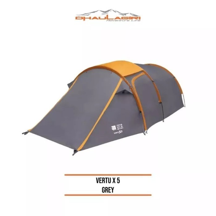 {DianShop} Tenda Dhaulagiri Vertu 4 New Model Ultralight Tent Kap 4-5P Waterproof - Vertu X5 grey Di
