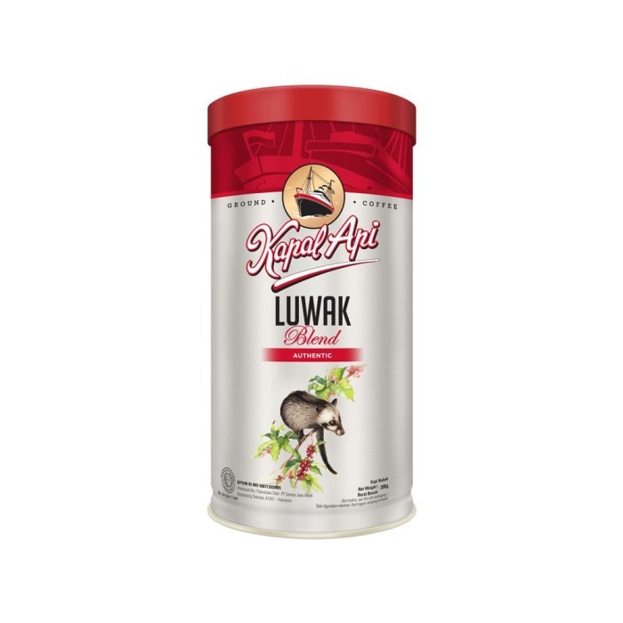 

Kapal Api Kopi Bubuk Luwak Blend Tin 200G