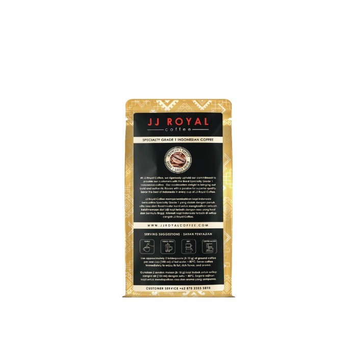

Coffee/Kopi Jj Royal Lampung Robusta Ground Bag 100G