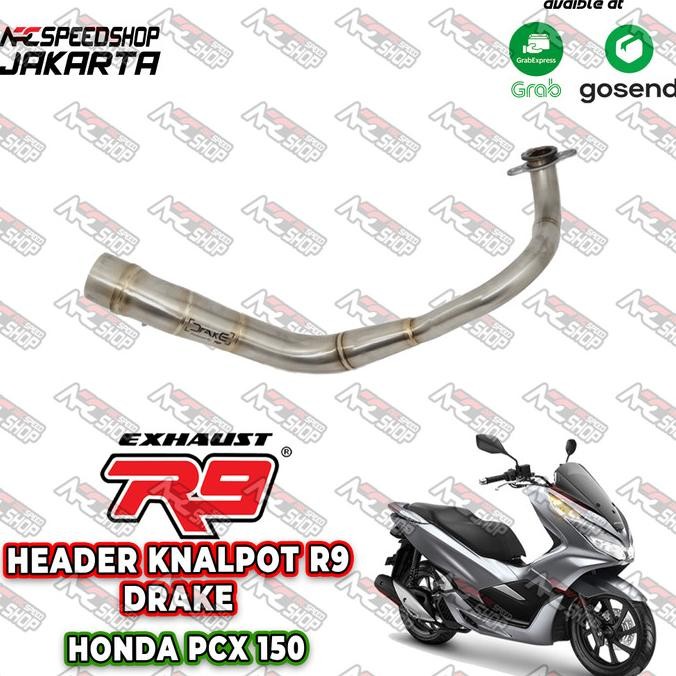 Header Knalpot R9 Drake HONDA PCX 150 Leher Knalpot R9