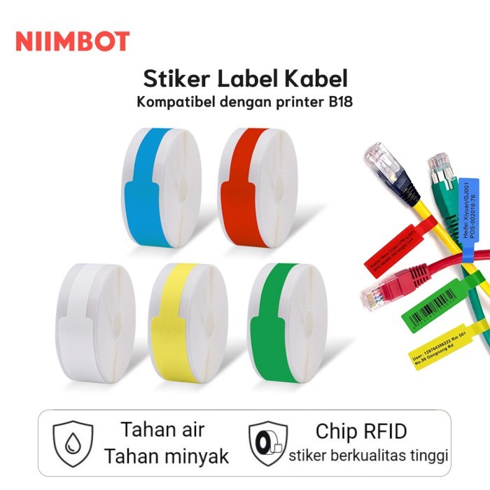 

Sale Niimbot B18 Kertas Label Kabel Tahan Suhu Tinggi Dan Tidak Luntur