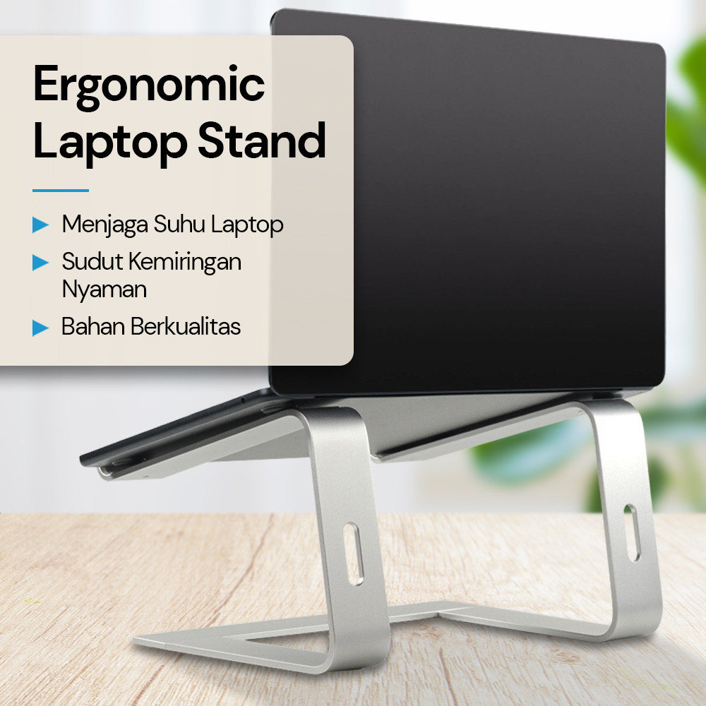 SEENDA Ergonomic Stand Holder Laptop Aluminium - Z15/cooler laptop/alas pendingin laptop/pendingin l