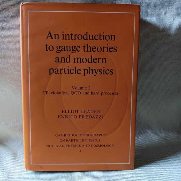 buku -  An introduction to gauge theories and modern particle physics - elliot leader & enrico preda
