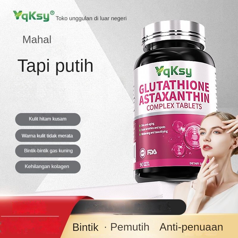 Whitening and Freckle Removing Astaxanthin Glutathione/Collagen Spot90Piece/Bottle