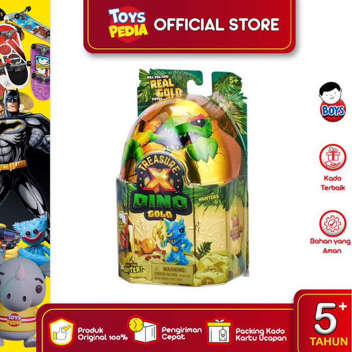 Mainan Treasure X Dino Gold - Hunter Pack S2