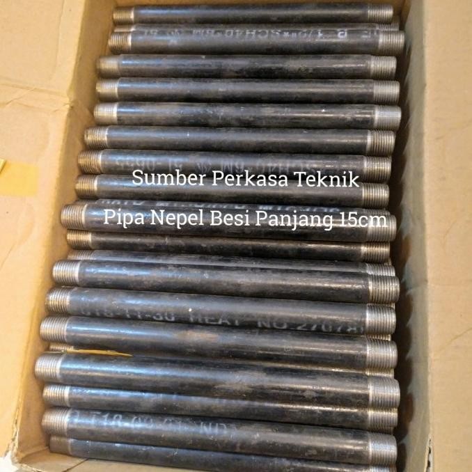 Pipa Nepel Besi Drat 3/4" inch / Panjang 60 cm