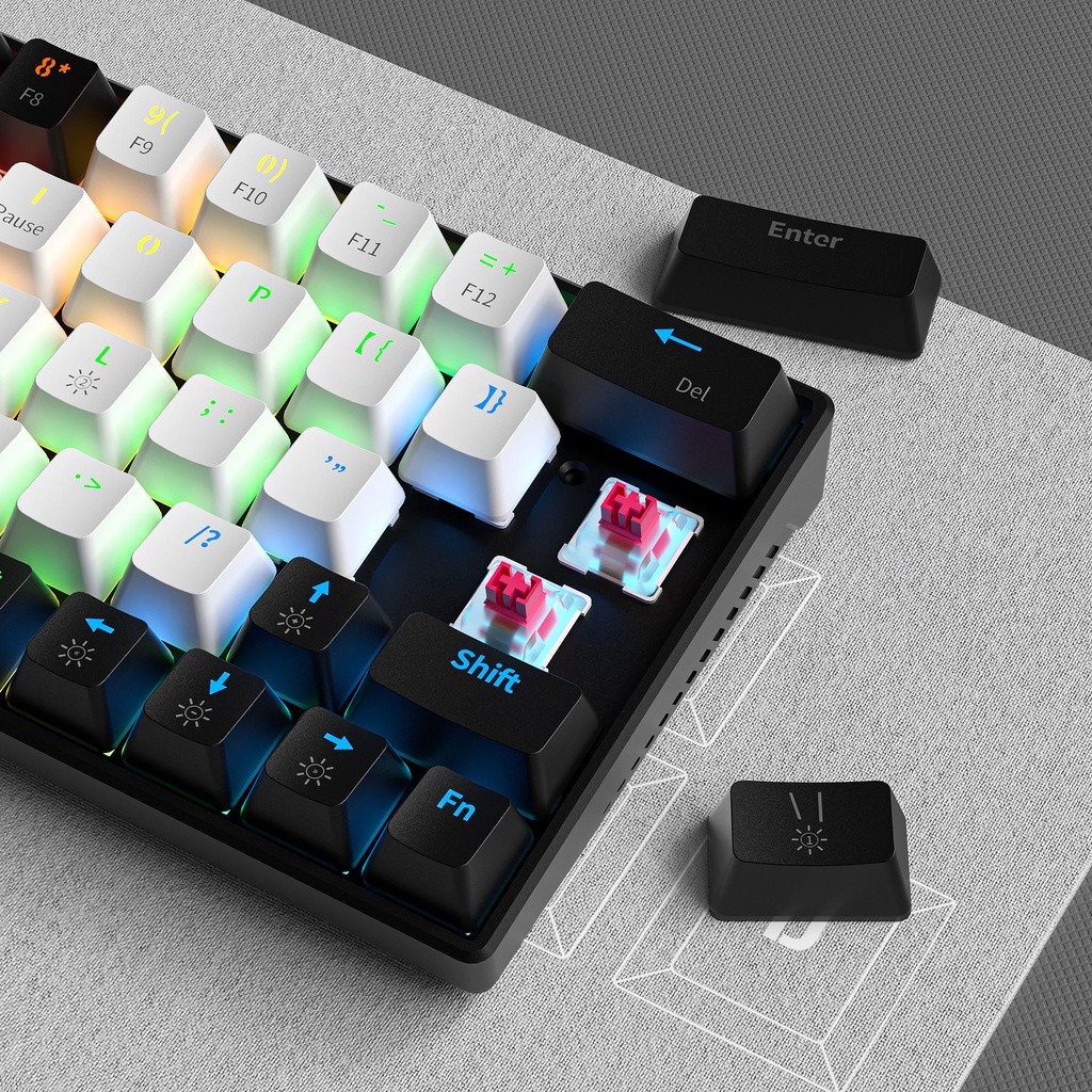 ZIFRIEND KA6406 Mechanical Keyboard RGB