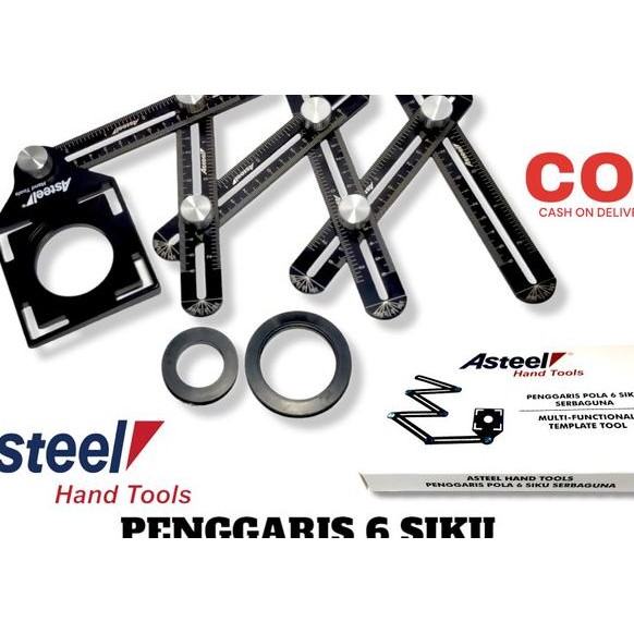 

Asteel Ggaris Kerak Granit 6 Siku Sudut Lipat Mutifungsi Template