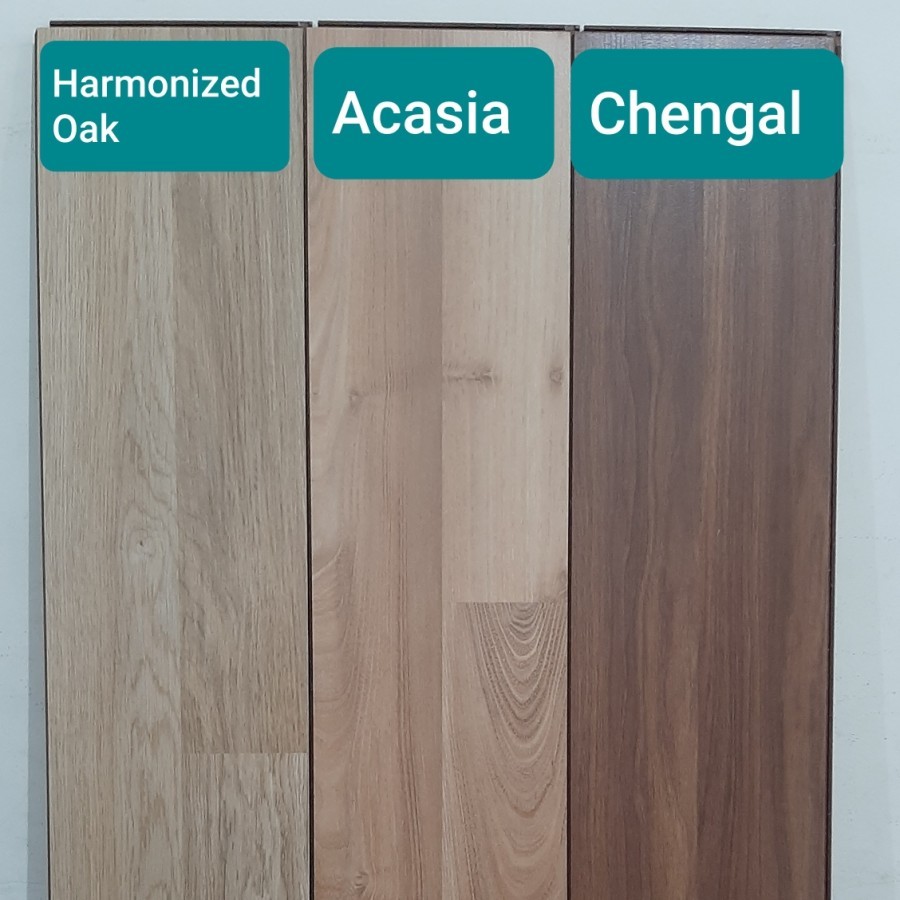 Lantai kayu parket laminate 8mm U floor Made in Malaysia = Interwood