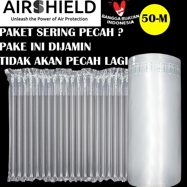 

Oy58 Inflatable Air Bubble Cushion Wrap AirShield 50m Tinggi Super Tebal Berkualitas