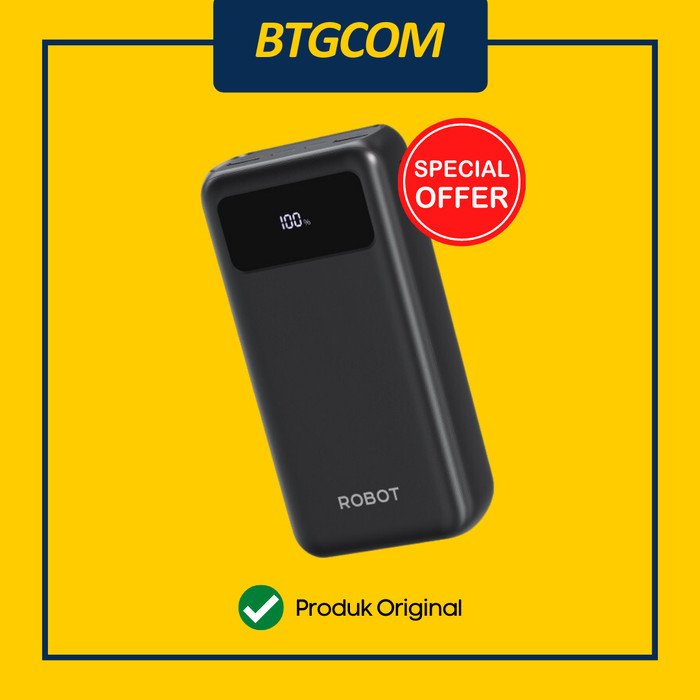 ROBOT RT32 POWERBANK 30000MAH FAST CHARGING WITH LED DISPLAY