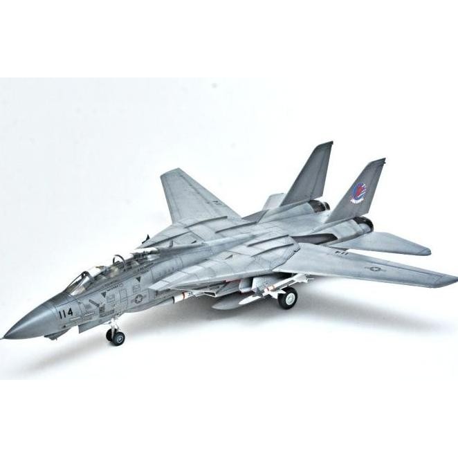 Diecast Pesawat Jet Tempur Tomcat F-14 Top Gun Maverick Navy Skala 72