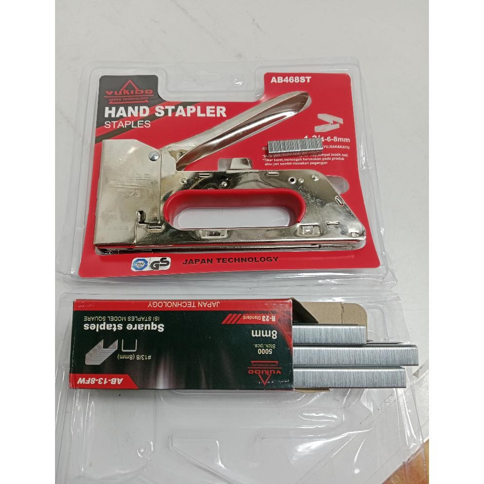 

COD Promo Paket Staples + Isi Refill Staples Tembak R23 Staples Manual Paket + Isi Refill Staples Gun Tacker Stapler Staples Perekat Powerfull original YUKIDO Hemat