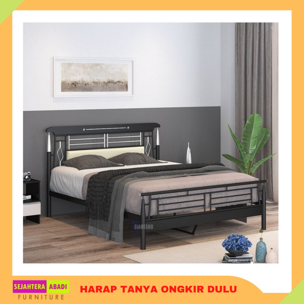 siantano ranjang besi divan besi pioner coating anti karat divan kasur